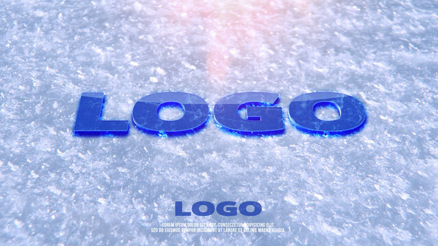 Frozen Ice And Snow Logo Reveal