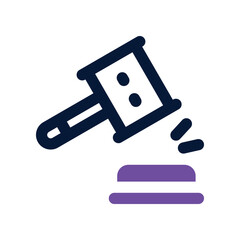 auction dual tone icon. vector icon for your website, mobile, presentation, and logo design.
