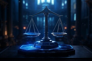 scale of justice, Generative AI