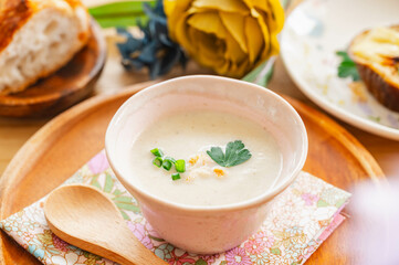 白なすのポタージュ