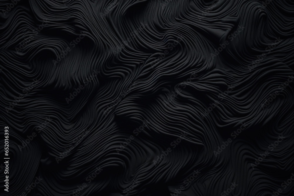 Poster A black abstract background with wavy lines. Suitable for various design projects.