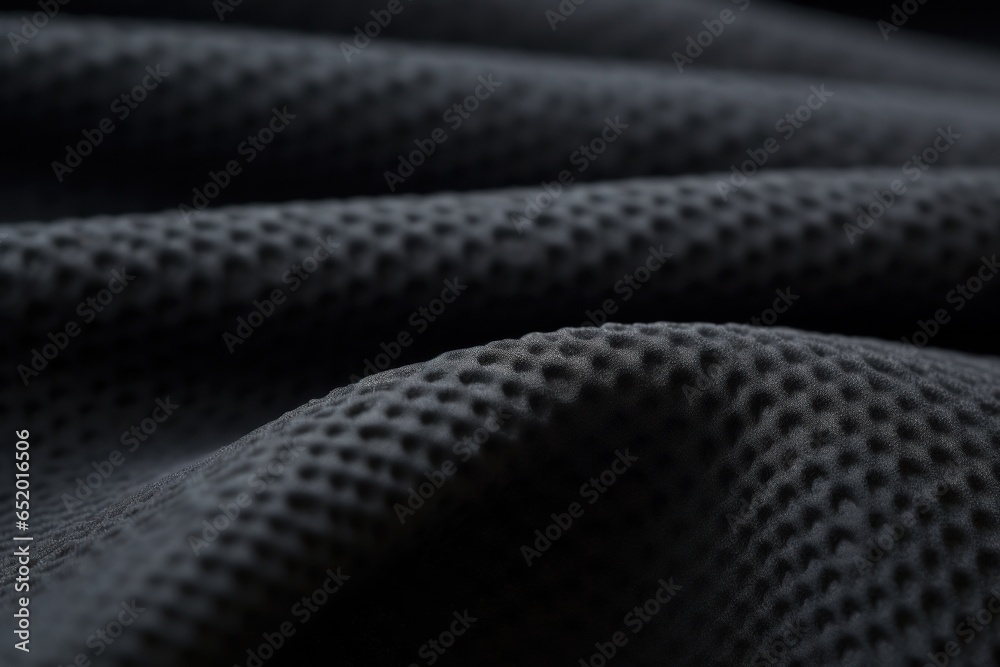 Poster A close up shot of black fabric. This versatile image can be used for various projects and designs.