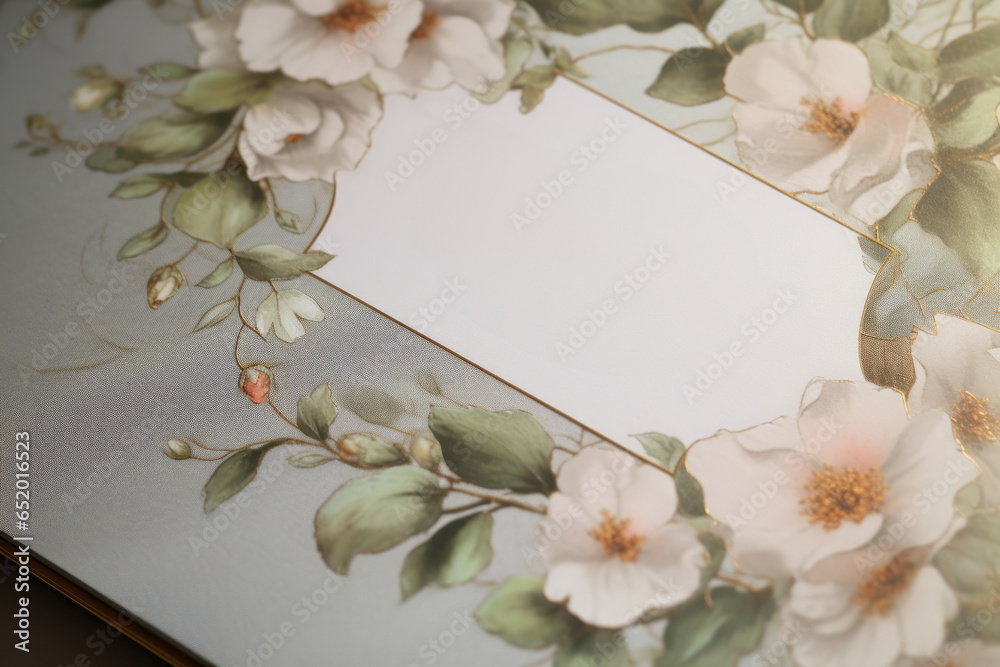 Poster a picture of flowers placed on a table. suitable for various uses.