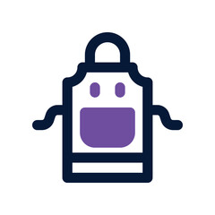 apron dual tone icon. vector icon for your website, mobile, presentation, and logo design.