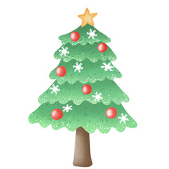 Christmas  tree isolated on white