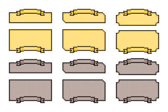 ドット絵 紙風フレームセット