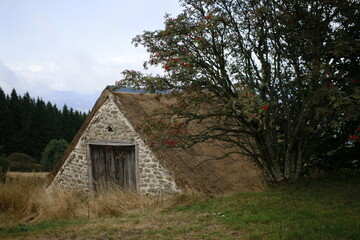 Obraz premium Jasserie au toit de chaume