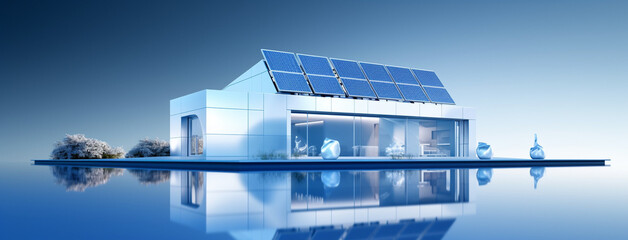 Solar panels on the house
