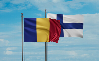 Finland and Romania flag