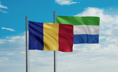 Sierra Leone and Romania flag