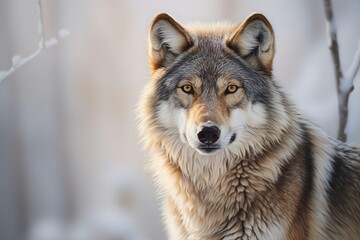 Naklejka na ściany i meble Grey Wolf (Canis lupus) Portrait
