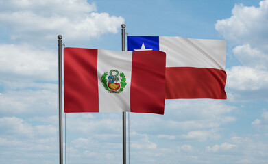 Chile and Peru flag