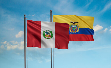 Ecuador and Peru flag