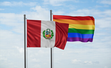 Gay Pride and Peru flag