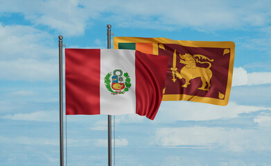 Sri Lanka and Peru flag