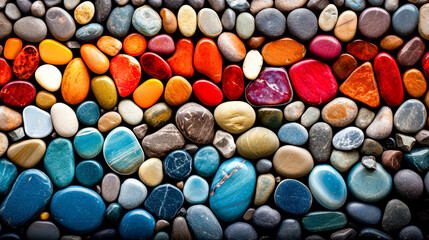Fototapeta na wymiar Colorful pebbles background. Colorful pebbles background.