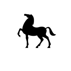 Horse Icon, Vector, Silhouette