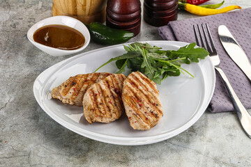 Grilled turkey breast fillet steak