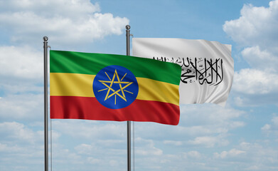 Ethiopia and Afghanistan national flag