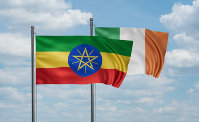 Ireland and Ethiopia flag