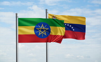 Venezuela and Ethiopia flag