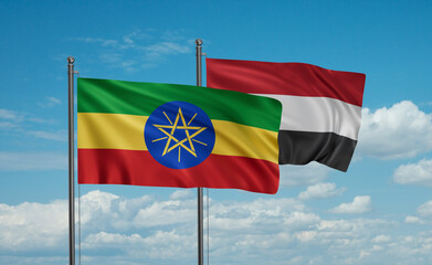 Yemen and Ethiopia flag