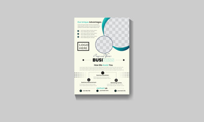 Nice and modern business flyer design
