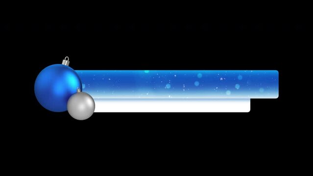 Blue Christmas Lower Thirds With Two Banners