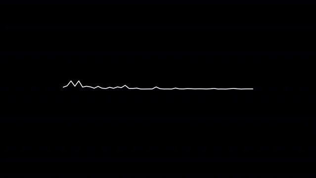 Analog line audio spectrum, Analog line audio reactor, Analog line audio spectrum visualization animation