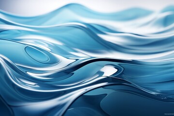 abstract water background, smooth technology concept. Generative AI