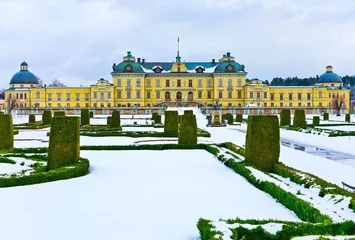 Foto op Canvas View of Drottningholm Palace near Stockholm in Sweden in winter. © Javen