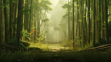 bamboo forest ai generated.