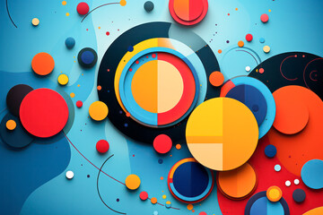 Abstract round shapes as graphic design
