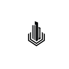 Fototapeta premium Home and real state structure logo vector art 