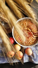 puff pastry pie with apples