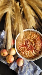 puff pastry pie with apples