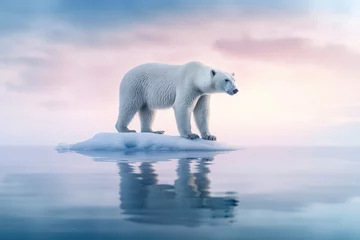 Foto op Canvas nature bear wildlife polar bear arctic conservation ice animal wilderness cold endangered preservation ecology winter snow climate change environment change warming global warming environmental  © Lumos sp