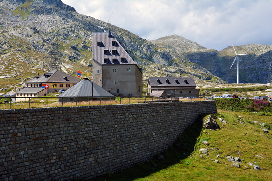 Gotthardpaass, Passh&ouml;he, Hospiz, Uri/Tessin, Schweiz