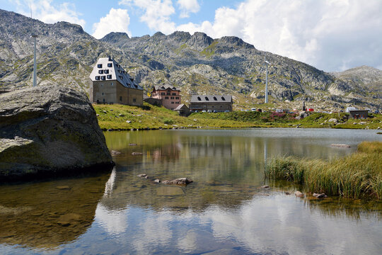Gotthardpaass, Passh&ouml;he, Hospiz, Uri/Tessin, Schweiz