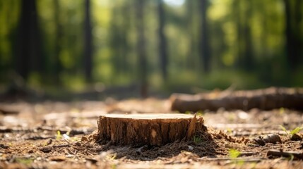 Obraz premium Deforestation and Its Impact on the Environment