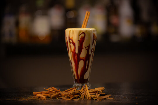 Malteada, chocolate, malteada de vainilla, canela