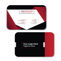 unique modern professional white black business card design