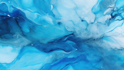 Obraz premium Seamless Blue Ink Marble Pattern