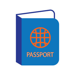 passport icon logo vector design template