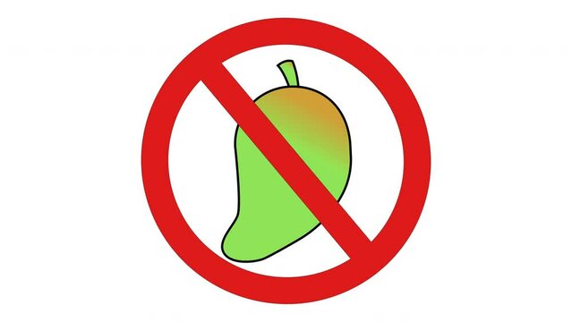 logo animation is prohibited from eating mangoes