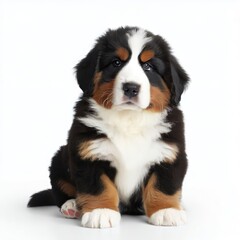 Bull Terrier and Bernese Mountain Baby Pups: Cherished Furry Friends, Generative AI
