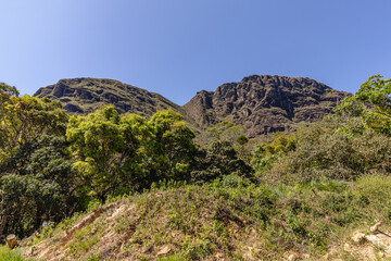 paisagem natural em Santo Antônio do Salto, cidade de Ouro Preto, Estado de Minas Gerais, Brasil