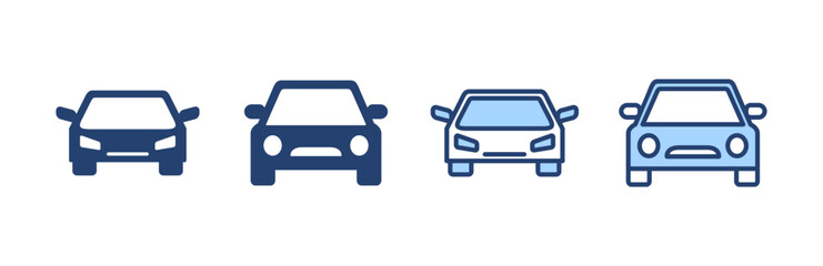 Car icon vector. car sign and symbol. small sedan