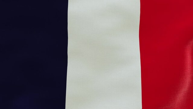 France Flag Slow Motion