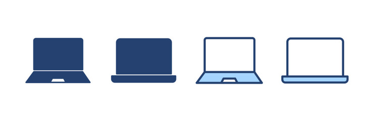 Laptop icon vector. computer sign and symbol